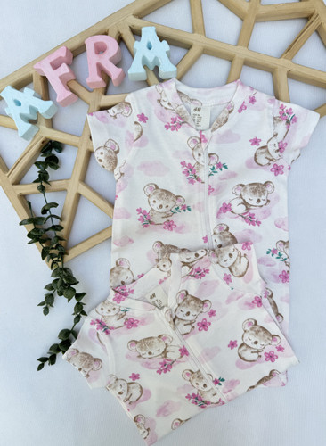 رامپر بچه گانه وارداتی برند H&M طرح کوآلا ابری کد ۴۲۵۸