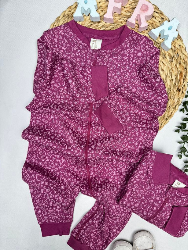 سرهمی اورجینال گل ریز صورتی برندH&M کد4270