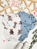 بادی آستین بلند newborn اورجینال کد1088