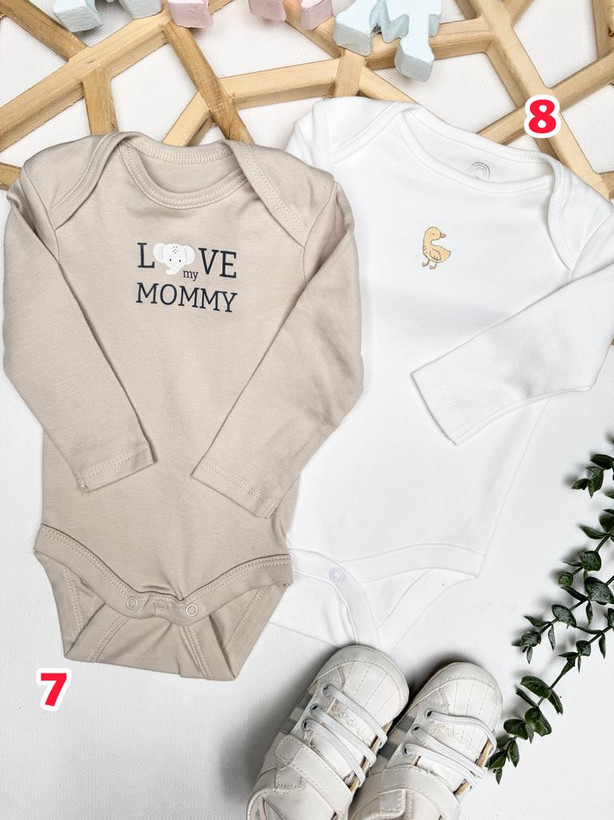 بادی آستین بلند newborn اورجینال کد1088